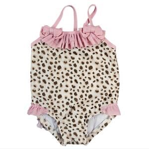 *4/$30* Animal Print One Piece Swimsuit 18M